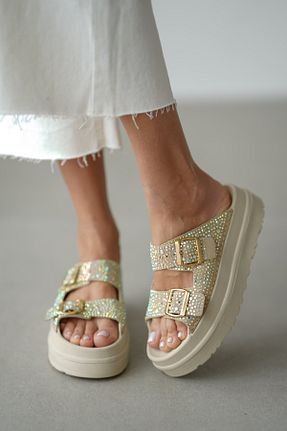 دمپائی نباتی زنانه چرم خالص selinshoes - کد 926214375