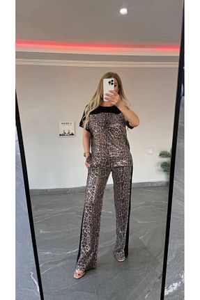 ست بالاتنه و پائین تنه مشکی زنانه بافتنی İREMBUTİKK - کد 926218433