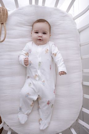 بعد از زایمان سفید بچه گانه پنبه ای Atelier Babbi - کد 805969980