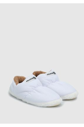 دمپائی خانگی سفید زنانه پارچه ای Peluche - کد 875106751