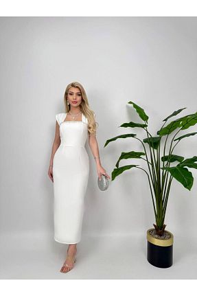 لباس مجلسی و فارغ التحصیلی سفید زنانه بافتنی Zoe Zoe - کد 925776635