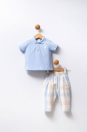 ست بالاتنه و پائین تنه سفید بچه گانه بافتنی U.S. Polo Assn. - کد 926341257