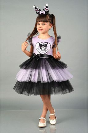لباس بنفش بچه گانه بافتنی tunays shopping - کد 926341543