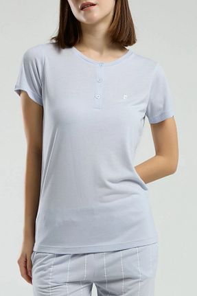 ست لباس راحتی آبی زنانه ساده Pierre Cardin - کد 926258998