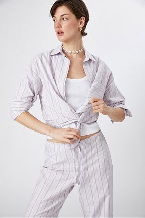 پیراهن بنفش زنانه رگولار Beyyoglu - کد 926259180