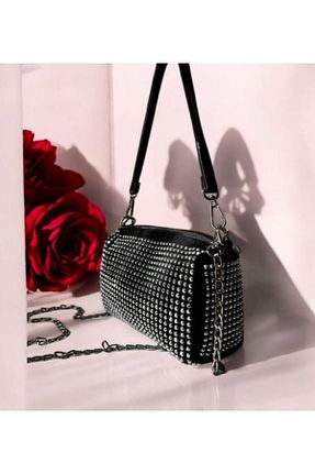 کیف دوشی متالیک زنانه چرم مصنوعی Genel Markalar - کد 897483558