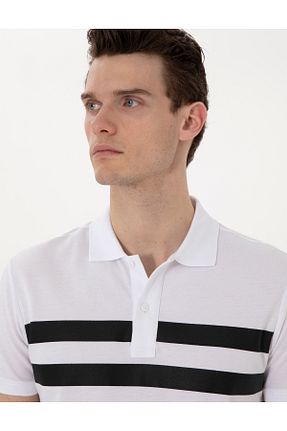 پولوشرت سفید مردانه اسلیم فیت Pierre Cardin - کد 926302536