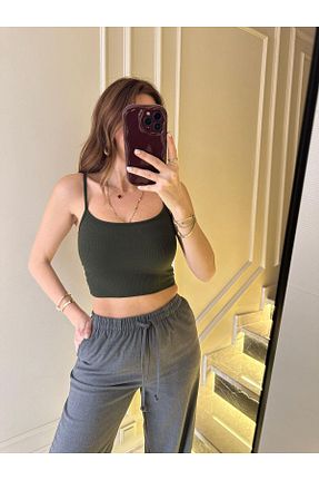 بلوز سبز زنانه بند دار Chamakh - کد 926301497