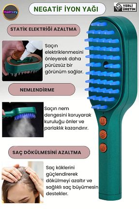 برس و شانه مو سبز VELDA TECH - کد 924802345