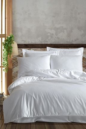 روتختی دونفره سفید پنبه - ساتن Varol - کد 765960917