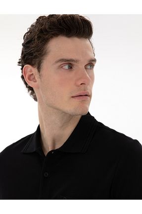 پولوشرت قهوه ای مردانه %100 پنبه Pierre Cardin - کد 926286179