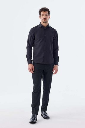 پیراهن مشکی مردانه Relaxed Jakamen - کد 926302909