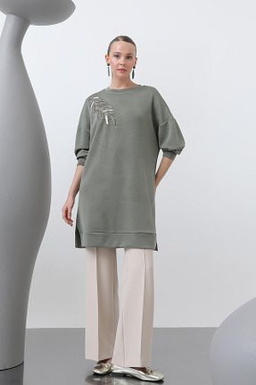 تونیک خاکی زنانه بافت Puane - کد 926320861