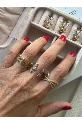 انگشتر جواهر زرد زنانه زیرکن Rossetto Atelier - کد 926336634