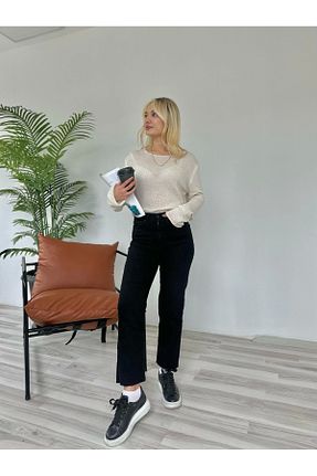 شلوار مشکی زنانه جین ky butikkk - کد 926345781