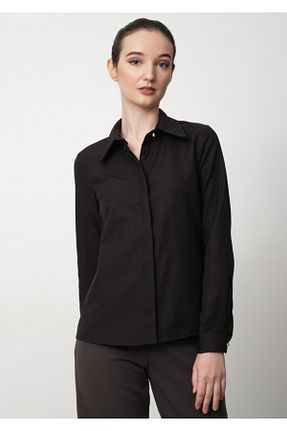 بلوز مشکی زنانه Asimetrik PERA MODA - کد 922453087