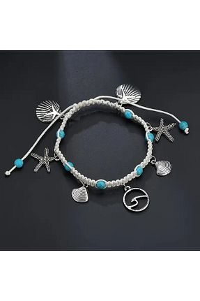 خلخال جواهر آبی زنانه byozanyılmaz - کد 926332876