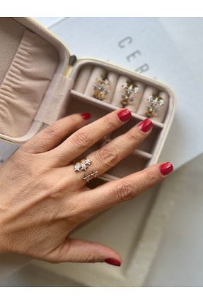 انگشتر جواهر زرد زنانه زیرکن Rossetto Atelier - کد 926336634