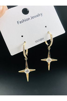 گوشواره جواهر زرد زیرکن DS DİAMONDSHOP - کد 926339771