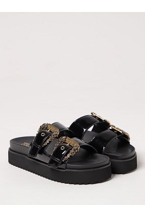 دمپائی مشکی زنانه پاشنه تخت Versace - کد 926337657