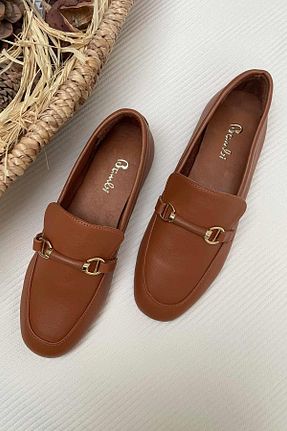 بابت قهوه ای زنانه چرم خالص Bambi - کد 800178013