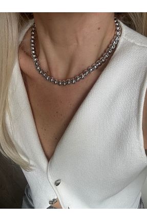 گردنبند جواهر طوسی زنانه روکش نقره Rossetto Atelier - کد 926350978