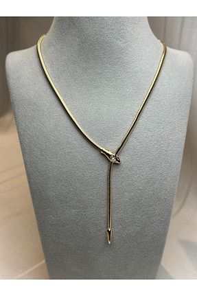 گردنبند جواهر طلائی زنانه روکش طلا gingillo aksesuar - کد 926353917