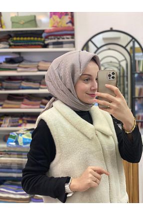 روسری طوسی پنبه ای HAREM SCARF - کد 926364398