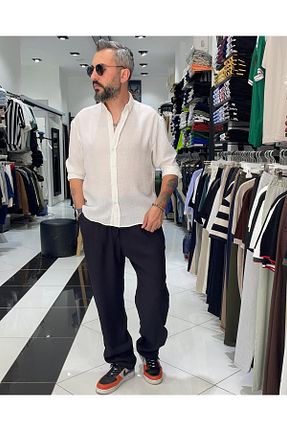 شلوار مشکی مردانه پنبه ای higo - کد 845125046