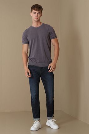 شلوار جین آبی مردانه پاچه تنگ Lufian - کد 329956260