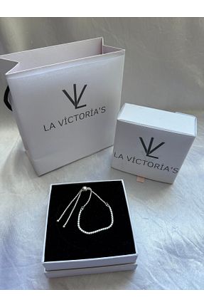 دستبند نقره طوسی زنانه 925 عیار la victorias - کد 926368248