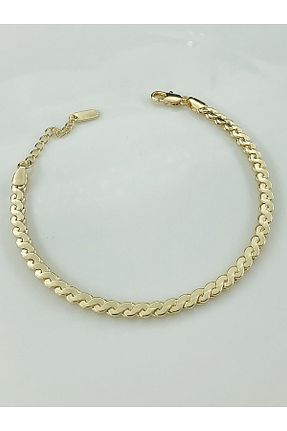 دستبند جواهر زرد زنانه برنجی DS DİAMONDSHOP - کد 926360119