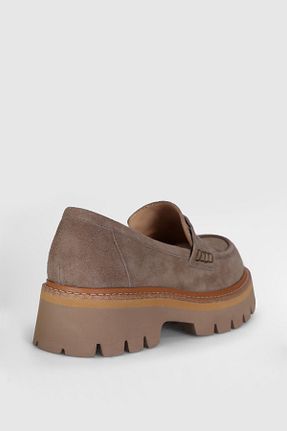 کفش کژوال بژ زنانه چرم خالص Lufian - کد 892373087