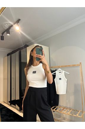 بلوز سفید زنانه یقه دوچرخه Üda Boutique - کد 926375625