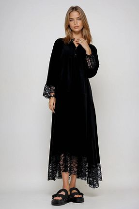 لباس مشکی زنانه بافتنی VAGGON - کد 926377513