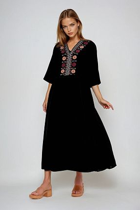 لباس مشکی زنانه بافتنی VAGGON - کد 926377036