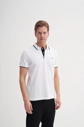 تیشرت سفید مردانه یقه پولو Cazador - کد 926385885
