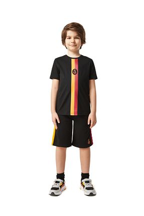 ست بالاتنه و پائین تنه مشکی بچه گانه بافتنی Galatasaray - کد 926558243
