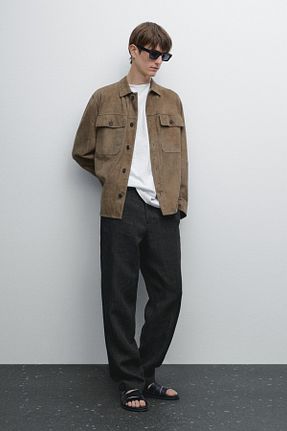 شلوار آبی مردانه کتان Massimo Dutti - کد 926376378