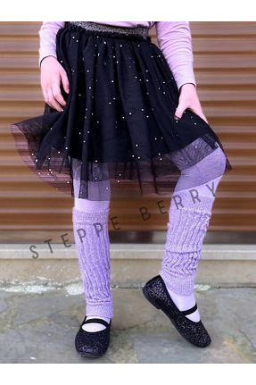 جوراب بنفش بچه گانه پنبه ای STEPPE BERRY - کد 926566821