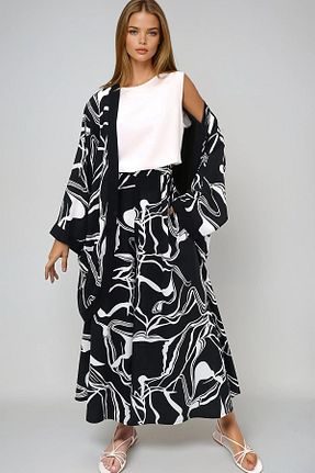 ست بالاتنه و پائین تنه مشکی زنانه بافتنی VAGGON - کد 926398313