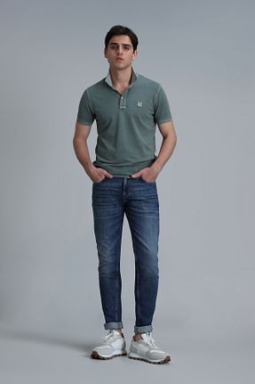 شلوار جین آبی مردانه پاچه تنگ Lufian - کد 837928095