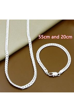 گردنبند استیل ( فولاد ) طوسی زنانه استیل (فولاد) toptanhanem - کد 926420008