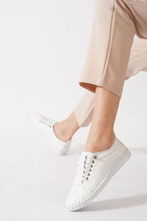 بابت سفید زنانه چرم خالص Moda Pie - کد 926584668