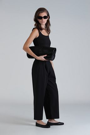 تیشرت مشکی زنانه رگولار Lufian - کد 827014987