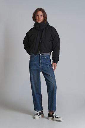 کاپشن مشکی زنانه پلی استر Lufian - کد 877502532