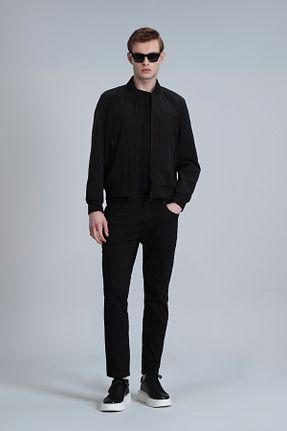 شلوار جین مشکی مردانه پاچه تنگ Lufian - کد 829891950