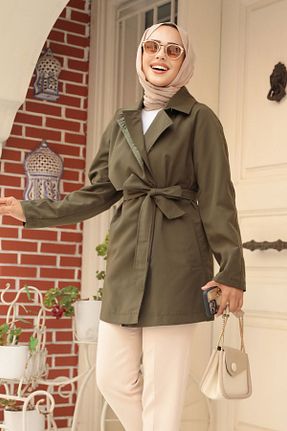 کلاه و ابایا خاکی زنانه پنبه ای Neva Style - کد 854836071