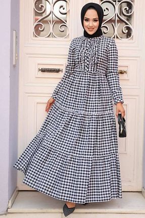 لباس حجاب سرمه ای زنانه رگولار Neva Style - کد 744559247