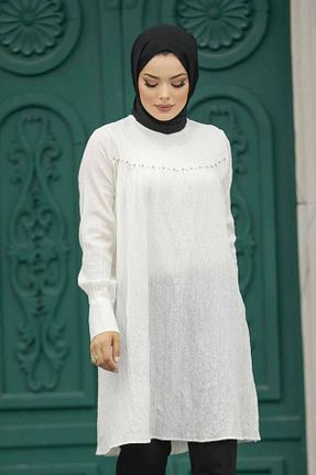 تونیک حجاب نباتی زنانه مخلوط پلی استر Neva Style - کد 744566065